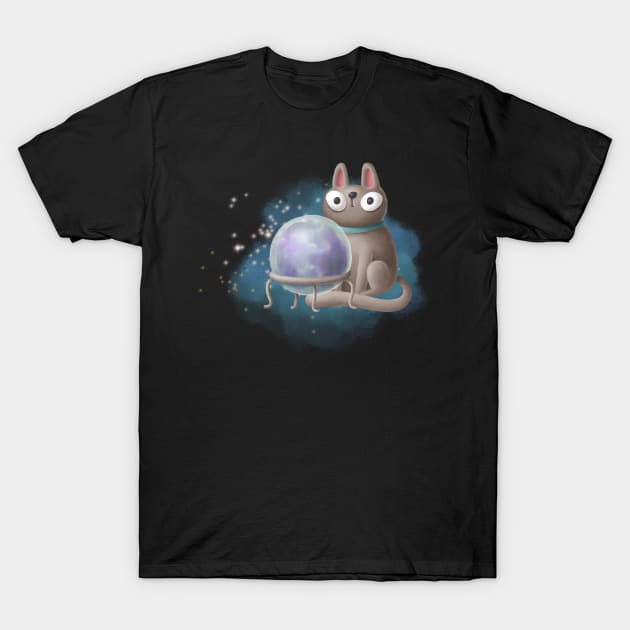 The wizard cat T-Shirt by CaptainPixel